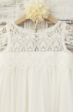 Load image into Gallery viewer, Western robe fillette Long White Lace Flower Girl Dresses for Wedding